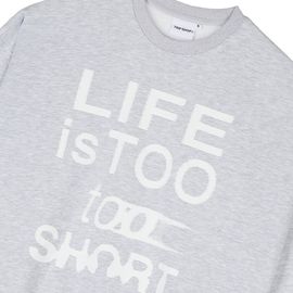 [Tripshop] LIFE SWEAT SHIRT-Unisex Street T-Shirt Loose Fit Daily Sweatshirt-Made in Korea